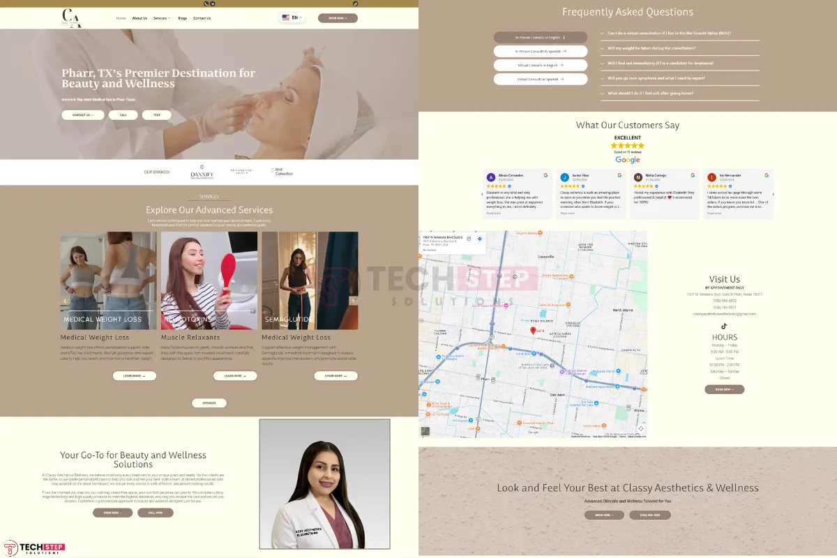 classy aesthetics wellness client overview