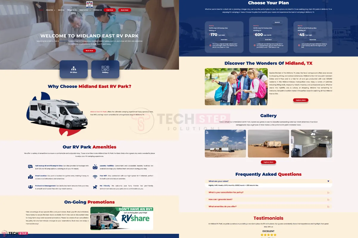 midland east rv park client overview